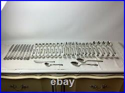 VTG 1847 Roger Bros 52 pc Eternally Yours Silver Plate Flatware 8 Place Setting