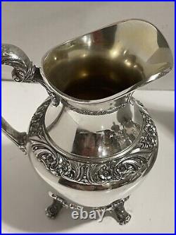 VTG 1847 Rogers Bros IS Heritage 4 PC Silverplate Tea Set 1967 Production