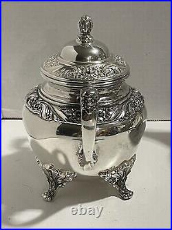 VTG 1847 Rogers Bros IS Heritage 4 PC Silverplate Tea Set 1967 Production