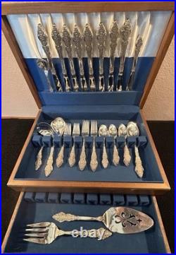VTG 1847 Rogers Bros SILVER RENAISSANCE Silver Plated Flatware 48 Pieces