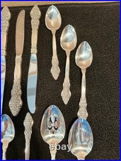 VTG 1847 Rogers Bros SILVER RENAISSANCE Silver Plated Flatware 48 Pieces