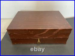 VTG 1950's WM Rogers Co. Extra Plate Magnolia 49 Piece Silverware Set in Box EUC