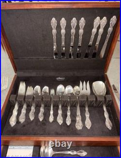 VTG 69pc GRAND ELEGANCE Wm Rogers MFG Co Flatware 1959 Silver Plate Bonus Pieces