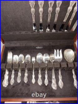 VTG 69pc GRAND ELEGANCE Wm Rogers MFG Co Flatware 1959 Silver Plate Bonus Pieces