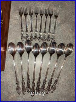 VTG 69pc GRAND ELEGANCE Wm Rogers MFG Co Flatware 1959 Silver Plate Bonus Pieces