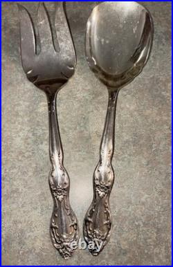 VTG 69pc GRAND ELEGANCE Wm Rogers MFG Co Flatware 1959 Silver Plate Bonus Pieces
