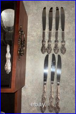 VTG 69pc GRAND ELEGANCE Wm Rogers MFG Co Flatware 1959 Silver Plate Bonus Pieces