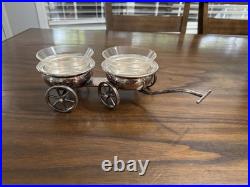 VTG FB Rogers Silver Plated Condiment Wagon MCM