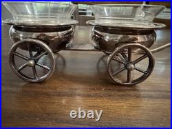 VTG FB Rogers Silver Plated Condiment Wagon MCM