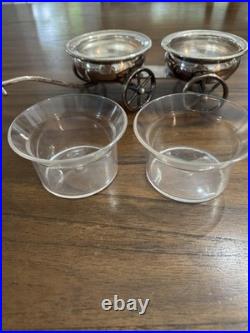 VTG FB Rogers Silver Plated Condiment Wagon MCM