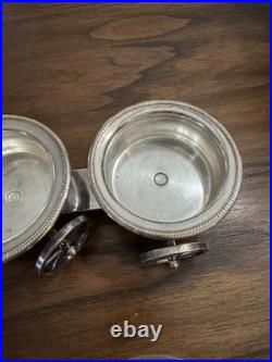 VTG FB Rogers Silver Plated Condiment Wagon MCM