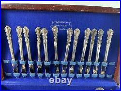 VTG Lot Set of 79pcs 1847 ROGERS BROS IS HERITAGE SILVERWARE FLATWARE + 5 Grapes