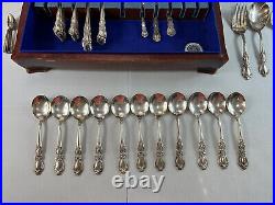 VTG Lot Set of 79pcs 1847 ROGERS BROS IS HERITAGE SILVERWARE FLATWARE + 5 Grapes