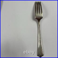 VTG Rogers & Bros Paisley 1922 Silverplate Flatware 53pc Set Service for 8 Extra
