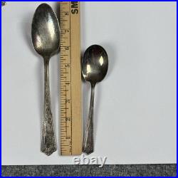VTG Rogers & Bros Paisley 1922 Silverplate Flatware 53pc Set Service for 8 Extra