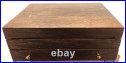 VTG! Rogers & Bros XII Sectional Picardy Silver Plate Flatware & Wood Box 57 Pc VTG! Rogers & Bros XII Sectional Picardy Silver Plate Flatware & Wood Box 57 Pc