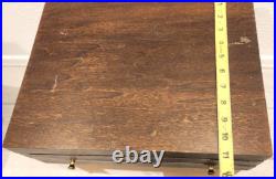 VTG! Rogers & Bros XII Sectional Picardy Silver Plate Flatware & Wood Box 57 Pc VTG! Rogers & Bros XII Sectional Picardy Silver Plate Flatware & Wood Box 57 Pc
