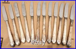 VTG! Rogers & Bros XII Sectional Picardy Silver Plate Flatware & Wood Box 57 Pc VTG! Rogers & Bros XII Sectional Picardy Silver Plate Flatware & Wood Box 57 Pc