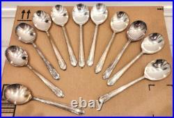 VTG! Rogers & Bros XII Sectional Picardy Silver Plate Flatware & Wood Box 57 Pc VTG! Rogers & Bros XII Sectional Picardy Silver Plate Flatware & Wood Box 57 Pc