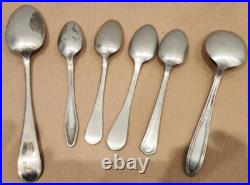VTG! Rogers & Bros XII Sectional Picardy Silver Plate Flatware & Wood Box 57 Pc VTG! Rogers & Bros XII Sectional Picardy Silver Plate Flatware & Wood Box 57 Pc