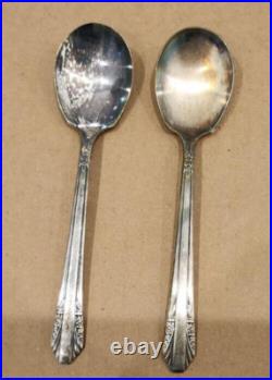 VTG! Rogers & Bros XII Sectional Picardy Silver Plate Flatware & Wood Box 57 Pc VTG! Rogers & Bros XII Sectional Picardy Silver Plate Flatware & Wood Box 57 Pc