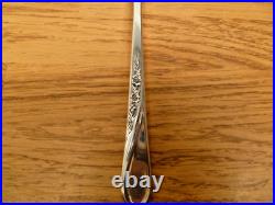 VTG WM ROGERS & SON 67 pc Silverplate Flatware set & Chest SPRING FLOWER PATTERN