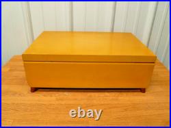 VTG WM ROGERS & SON 67 pc Silverplate Flatware set & Chest SPRING FLOWER PATTERN