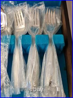 VTG WM Rogers Gaiety International Silverplate Set 1961 NIB 50 Pcs Original Rare VTG WM Rogers Gaiety International Silverplate Set 1961 NIB 50 Pcs Original Rare