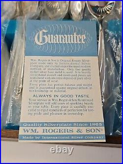 VTG WM Rogers Gaiety International Silverplate Set 1961 NIB 50 Pcs Original Rare VTG WM Rogers Gaiety International Silverplate Set 1961 NIB 50 Pcs Original Rare