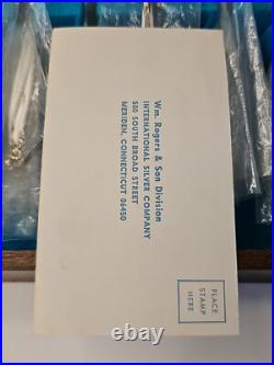 VTG WM Rogers Gaiety International Silverplate Set 1961 NIB 50 Pcs Original Rare VTG WM Rogers Gaiety International Silverplate Set 1961 NIB 50 Pcs Original Rare