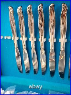 VTG WM Rogers Gaiety International Silverplate Set 1961 NIB 50 Pcs Original Rare VTG WM Rogers Gaiety International Silverplate Set 1961 NIB 50 Pcs Original Rare
