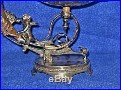 Victorian Cherub Horn Of Plenty Silverplate 1880s Rogers Bros Downton Abby