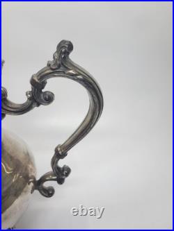 Victorian FB Rogers Silver Plate Coffee Pot Tea Pot Creamer And Serving Tray