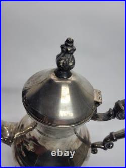 Victorian FB Rogers Silver Plate Coffee Pot Tea Pot Creamer And Serving Tray
