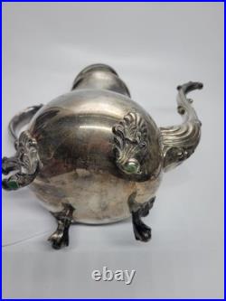 Victorian FB Rogers Silver Plate Coffee Pot Tea Pot Creamer And Serving Tray