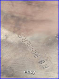 Victorian FB Rogers Silver Plate Coffee Pot Tea Pot Creamer And Serving Tray