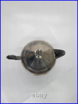 Victorian FB Rogers Silver Plate Coffee Pot Tea Pot Creamer And Serving Tray