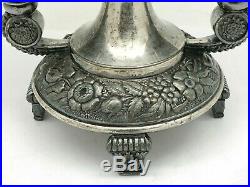 Victorian Rogers & Bro. Silverplate Condiment Holder With Birds & Flowers