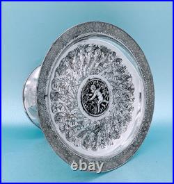 Victorian Rogers & Bros Civil War Era Silver Plate Figural Cherub Card Receiver