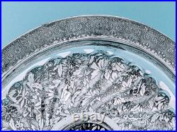 Victorian Rogers & Bros Civil War Era Silver Plate Figural Cherub Card Receiver