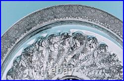 Victorian Rogers & Bros Civil War Era Silver Plate Figural Cherub Card Receiver