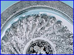 Victorian Rogers & Bros Civil War Era Silver Plate Figural Cherub Card Receiver