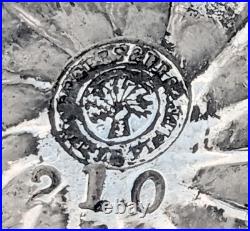 Victorian Rogers & Bros Civil War Era Silver Plate Figural Cherub Card Receiver