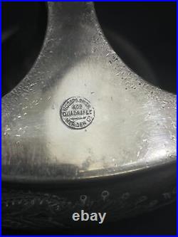 Victorian Rogers Smith Quadruple Plate 5 Bottle Cruet Castor Condiment Set