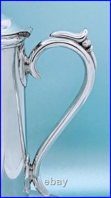 Victorian Rogers & Smith Quadruple Silver Plate Wine Decanter Under Plate Goblet