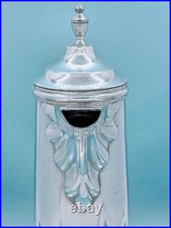 Victorian Rogers & Smith Quadruple Silver Plate Wine Decanter Under Plate Goblet