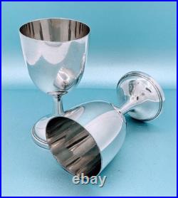 Victorian Rogers & Smith Quadruple Silver Plate Wine Decanter Under Plate Goblet