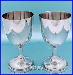 Victorian Rogers & Smith Quadruple Silver Plate Wine Decanter Under Plate Goblet