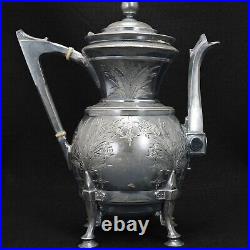 Victorian Silver Plate Teapot by Rogers & Bro. Circa 1870