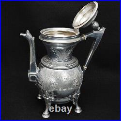 Victorian Silver Plate Teapot by Rogers & Bro. Circa 1870